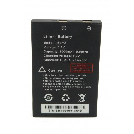 Genuine Baofeng battery UV-3R 1500mAh Baofeng Accessories HT BAOFENG-BL3-UV3R-439