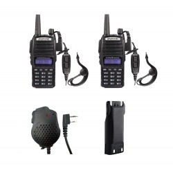 Pack 2x Baofeng UV-82 + mic + battery + USB cable Baofeng HT Handheld PACK-BAOFENG-SECURITE-UV82-361