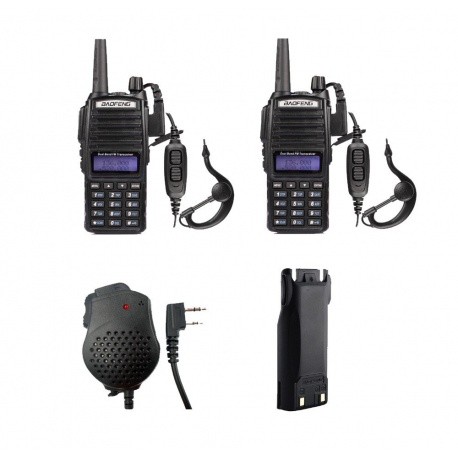 Pack 2x Baofeng UV-82 + mic + battery + USB cable Baofeng HT Handheld PACK-BAOFENG-SECURITE-UV82-361