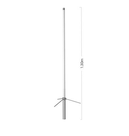Antenna Diamond VX-30N 1.30m Per 144/430MHz – Verticale Senza Radiali, Connettore N, Guadagno 2.15dBi VHF E 5.5dBi UHF