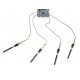 Set of 4 GSM 3G 4G antennas for LimeSDR + U.Fl cables Lime Microsystems GSM CROWD-LIMESDR-ANT2-675