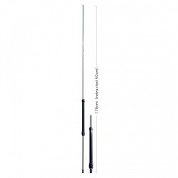 Antenna Telescopica Portatile Per Radio CB 27MHz - BNC Maschio 20W - Lunghezza Regolabile 22,9-130cm
