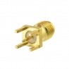 Straight PCB connector SMA Female solder Passion Radio RF Cables & Adapters ADAPT-SMA-PCB2-837