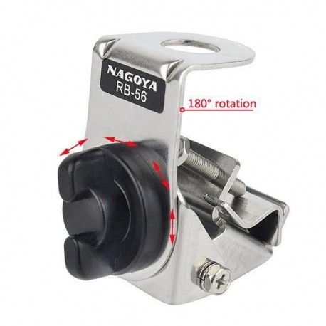 Nagoya Nagoya RB56 chrome bracket for car gutter Nagoya Antenna Mounting bracket NAGOYA-SUPPORT-RB56-870
