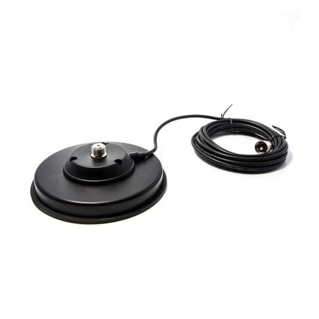 Magnetic mount 160mm BK-1400 with cable PL259 Komunica Magnetic base KOM-EMBASE-MAG2-BK1600-1000