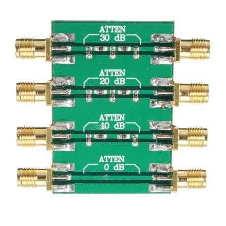 PCB RF attenuator from -10dB to -30dB max. power 200mW (23dBm) SDR accessories XLA-PCB-ATTENUATOR-1011