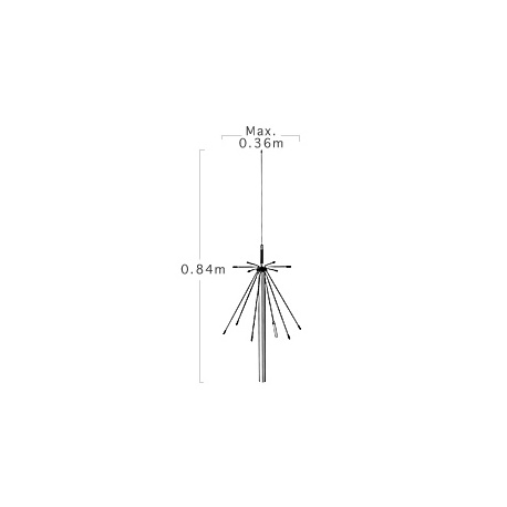 Super Discone Antenna 100-1500Mhz Diamond D-190 + cable