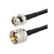 RG58 coaxial cable with BNC Male & UHF Male (PL-259)