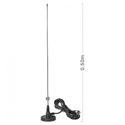 VL-2901-D496, NMO, Low-Profile, Dual Band, VHF/UHF Mobile Antenna, Amateur  Radio, 145-148 MHz (2m) & 420-450 MHz (70 cm)