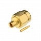 Male SMA connector adapter for 2.18 mm RG405 semi-rigid cable