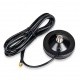 Magnetic base Type N with LMR200 coaxial of 2m in RP-SMA Male