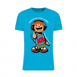Blue turquoise T-shirt Radiamateur sympa