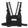 Tactical harness for 2 walkie-talkie radios compatible with all makes and models
