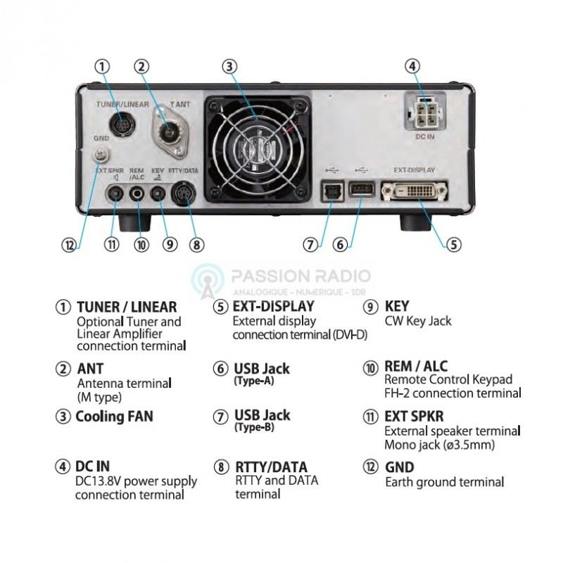 External speaker Yaesu SP-2000 FT-450D FTDX5000MP FTDX3000D