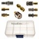 Set of 8 RF adapters for SDR with SMA input with NOOELEC carrying case