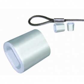 Aluminium ferrule oval sleeve for 3 to 8 mm bracing