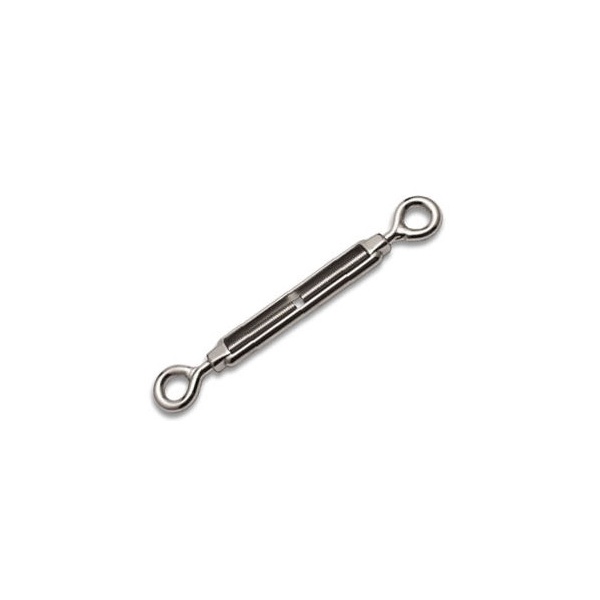 Tensioner for guy wires with hook and eyelet from 10 to 16 mm