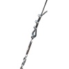Tensioner for guy wires with hook and eyelet from 10 to 16 mm