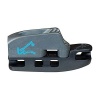 Black aero cleat tensioner with blocker for 3 to 4 mm rope