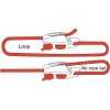 Black aero cleat tensioner with blocker for 3 to 4 mm rope