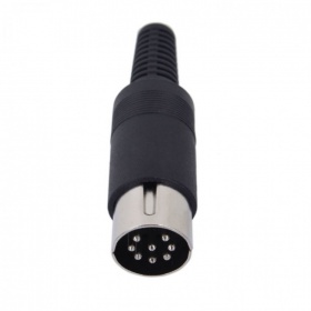 Mini-DIN male 8-pin connector for Yaesu Kenwood Icom