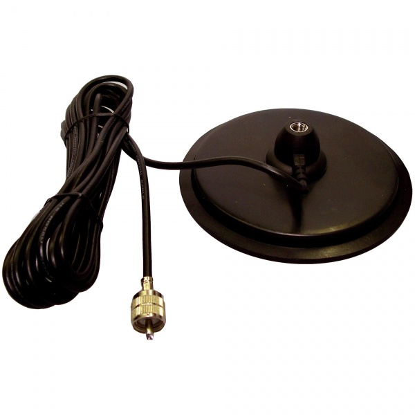 160mm magnetic base with 3/8 connector for CB + 5m cable PL259