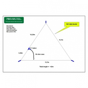 PST-DELTA40W single-element 40m delta loop wire antenna ProSisTel