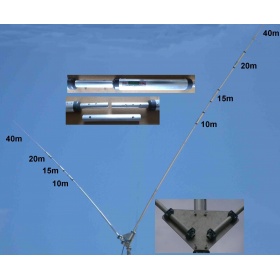 PST-1524TV V-shaped multi-band dipole 10m 15m 20m 40m ProSisTel