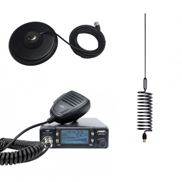 Pack CB 27MHz PNI for car or 4x4 + STINGER 155cm magnetic antenna