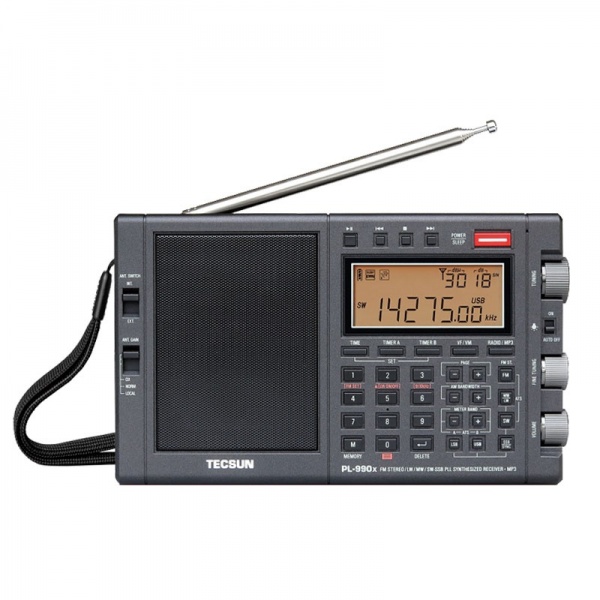 TECSUN PL990x AM FM SSB radio receiver & audio player with battery