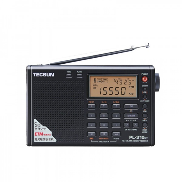 TECSUN PL310ET PLL DSP portable multiband radio receiver AM + FM