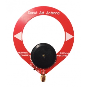 Indoor AM donut antenna for medium wave from 500 to 2000 Khz