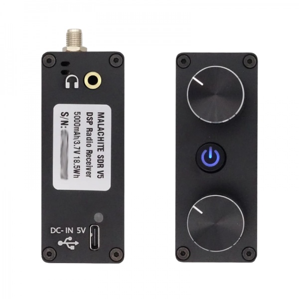 Malachite SDR V5: 10kHz-250MHz and 400MHz-2GHz receiver