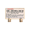 Low-loss 70cm BPF bandpass filter N plug 200W 430-450 MHz (AA)