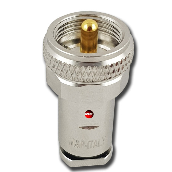 M&P UHF Male connector (PL-259) EVO for 6mm coaxial cable & RG8x