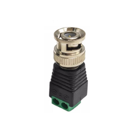 Male BNC adapter with screw terminal block