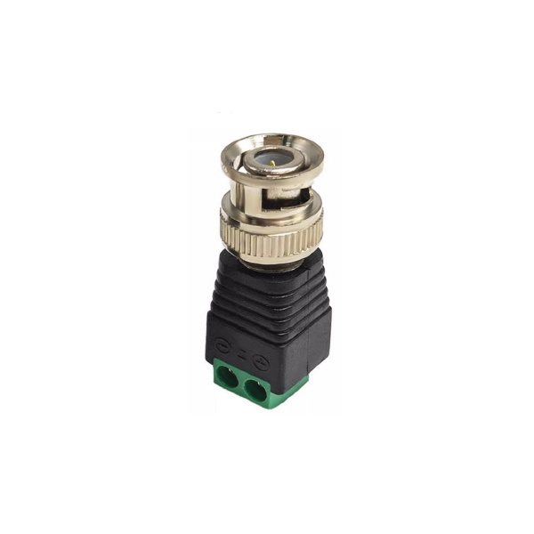 Male BNC adapter with screw terminal block