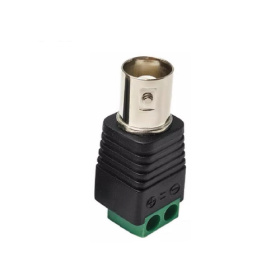 Female BNC adapter with screw terminal block