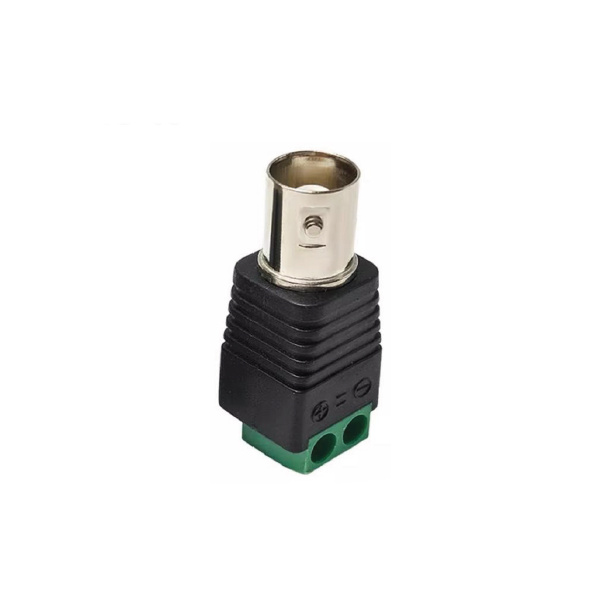Female BNC adapter with screw terminal block