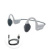 BLUE-MAX-6 Bluetooth Bone Conduction Double Communication Micro-earpiece Komunica