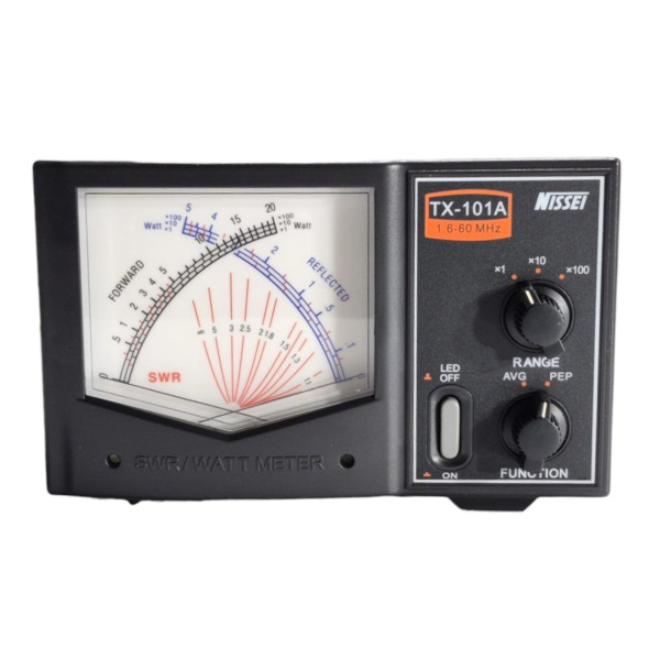 Nissei TX-101A HF 1.6-60 MHz 2kW SWR power meter with PEP measurement