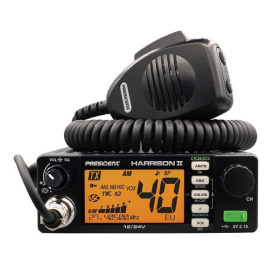 President HARRISON II+ CB Radio Mobile AM/FM 12/24V USB CTCSS DCS ASC
