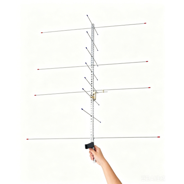Yagi dual-band VHF/UHF 144-148 MHz & 430-440 MHz high gain portable satellite antenna
