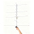 Yagi dual-band VHF/UHF 144-148 MHz & 430-440 MHz high gain portable satellite antenna
