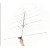 Yagi dual-band VHF/UHF 144-148 MHz & 430-440 MHz high gain portable satellite antenna
