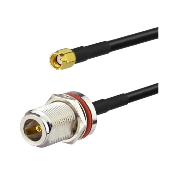 Low-loss coaxial cable extension, RP-SMA male to N female, KSR195