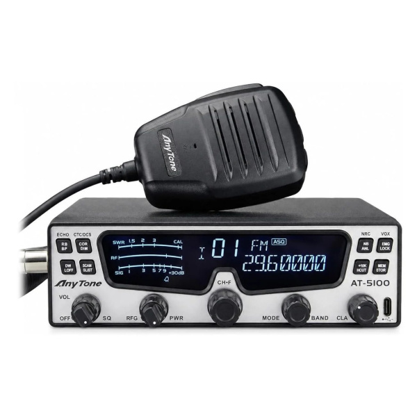 Anytone AT-5100 Transceiver Mobile 10m HF SSB AM FM CW 35W NRC