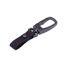 Leather key ring with carabiner for the SenseCAP T1000 Meshtastic Meshcore tracker