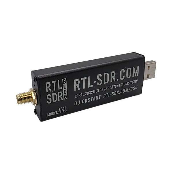 RTL-SDR.com V4L Lite USB stick with TCXO + Bias-T + R828S tuner, 500 kHz – 1766 MHz